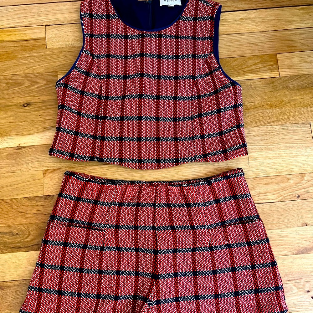 Red, white and blue knit set!